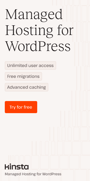 Kinsta — managed WordPress hosting, 30 days free